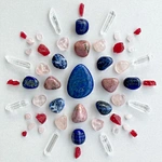 Ethereal Gemstone Nexus Crystal Grid